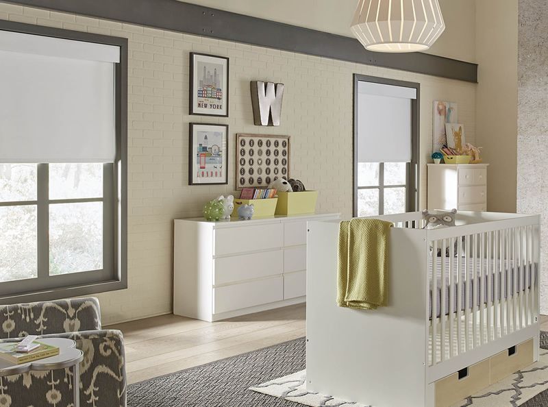 nursery with lutron shading systems