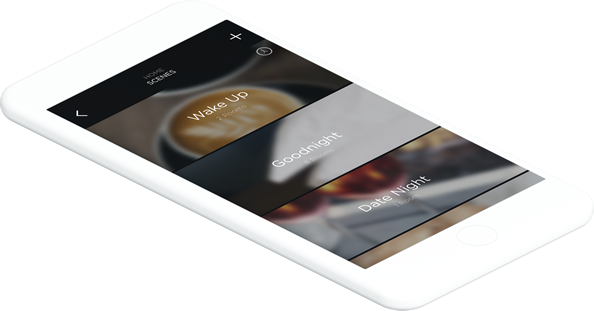 Iphone with savant interface on it